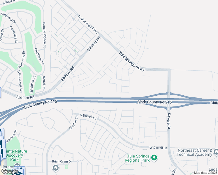 map of restaurants, bars, coffee shops, grocery stores, and more near 7377 Joanna Brook Street in North Las Vegas