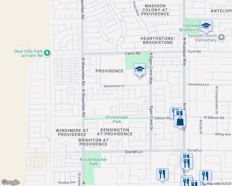 map of restaurants, bars, coffee shops, grocery stores, and more near 10512 Nantucket Ridge Avenue in Las Vegas
