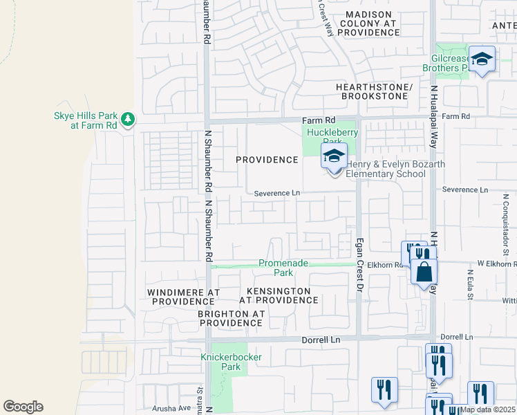 map of restaurants, bars, coffee shops, grocery stores, and more near 10556 Laurelwood Lake Avenue in Las Vegas