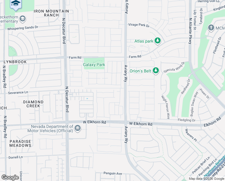 map of restaurants, bars, coffee shops, grocery stores, and more near 7444 Garnet Moon Street in North Las Vegas