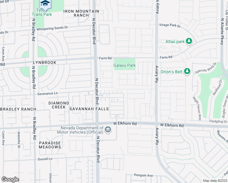 map of restaurants, bars, coffee shops, grocery stores, and more near 7430 Pink Moon Street in North Las Vegas
