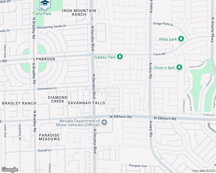 map of restaurants, bars, coffee shops, grocery stores, and more near 7430 Pink Moon Street in North Las Vegas