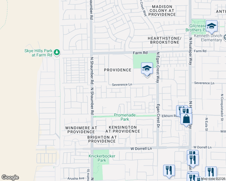 map of restaurants, bars, coffee shops, grocery stores, and more near 10560 Nantucket Ridge Avenue in Las Vegas