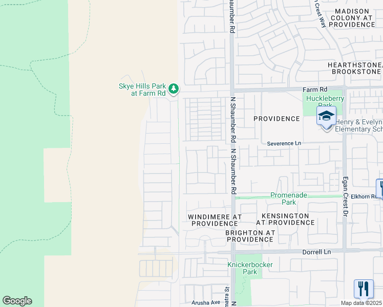 map of restaurants, bars, coffee shops, grocery stores, and more near 10831 Dreiser Park Avenue in Las Vegas