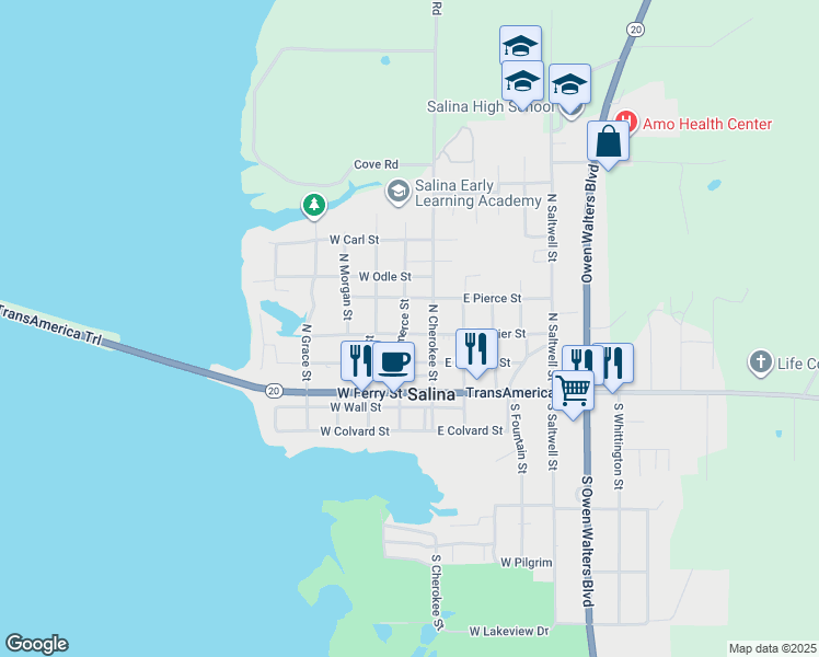 109 West Frontier Street, Salina OK Walk Score