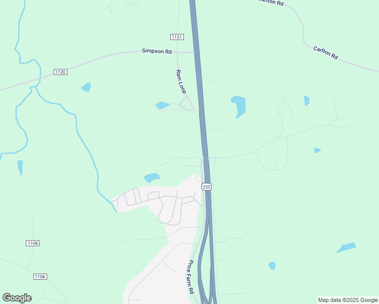 map of restaurants, bars, coffee shops, grocery stores, and more near 1716 U.S. 220 in Stokesdale