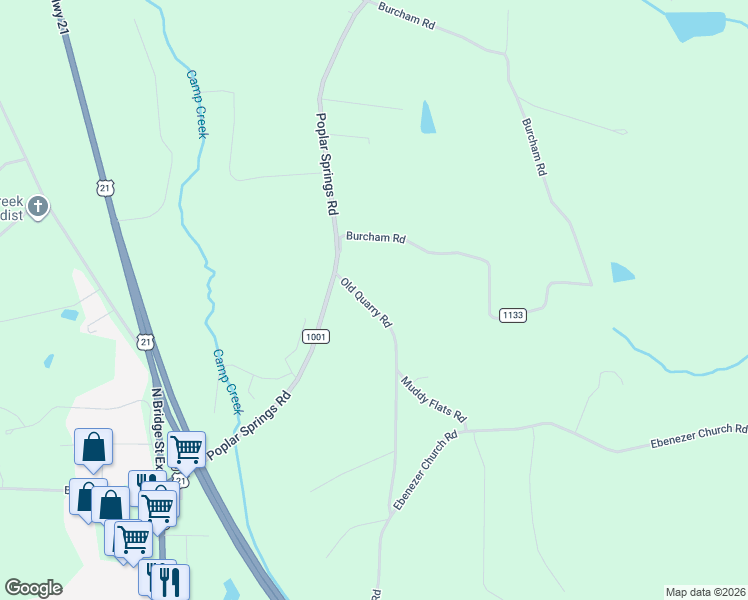 map of restaurants, bars, coffee shops, grocery stores, and more near 157 Old Quarry Road in State Road