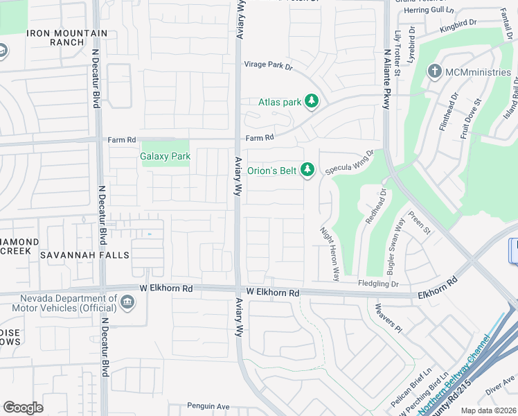 map of restaurants, bars, coffee shops, grocery stores, and more near 4219 Kibraney Avenue in North Las Vegas
