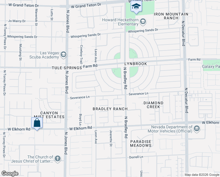 map of restaurants, bars, coffee shops, grocery stores, and more near 7509 Evening Falls Dr in Las Vegas