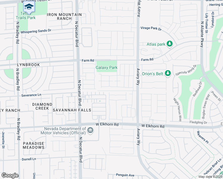 map of restaurants, bars, coffee shops, grocery stores, and more near 4483 Stardust Moon Avenue in North Las Vegas