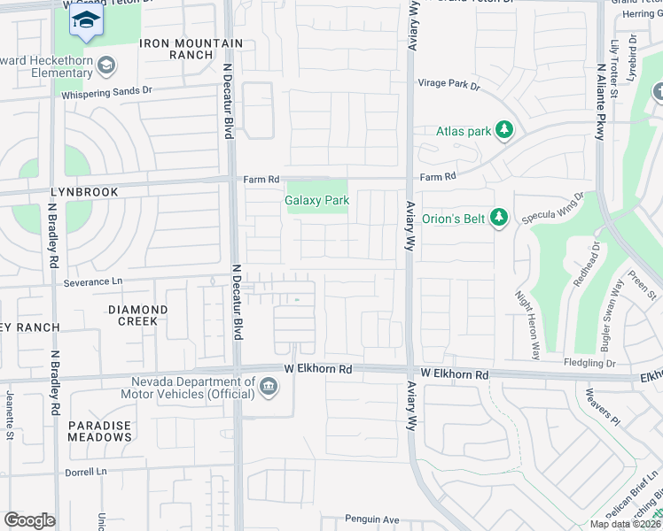 map of restaurants, bars, coffee shops, grocery stores, and more near 4483 Stardust Moon Avenue in North Las Vegas