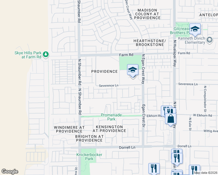 map of restaurants, bars, coffee shops, grocery stores, and more near 10512 Nantucket Ridge Avenue in Las Vegas
