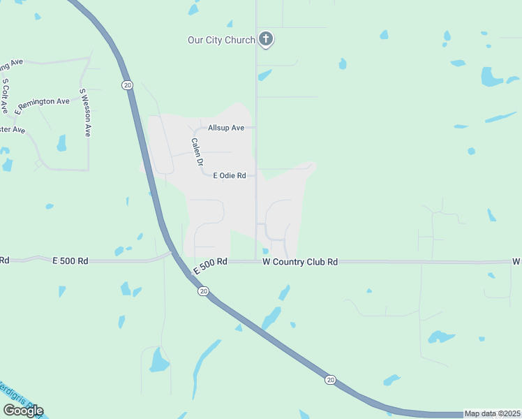 map of restaurants, bars, coffee shops, grocery stores, and more near 21820 Summit Trail in Claremore