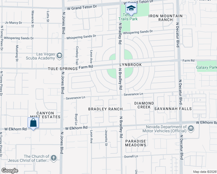 map of restaurants, bars, coffee shops, grocery stores, and more near 7513 Evening Falls Drive in Las Vegas