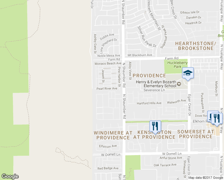 map of restaurants, bars, coffee shops, grocery stores, and more near 10729 Pearl River Avenue in Las Vegas