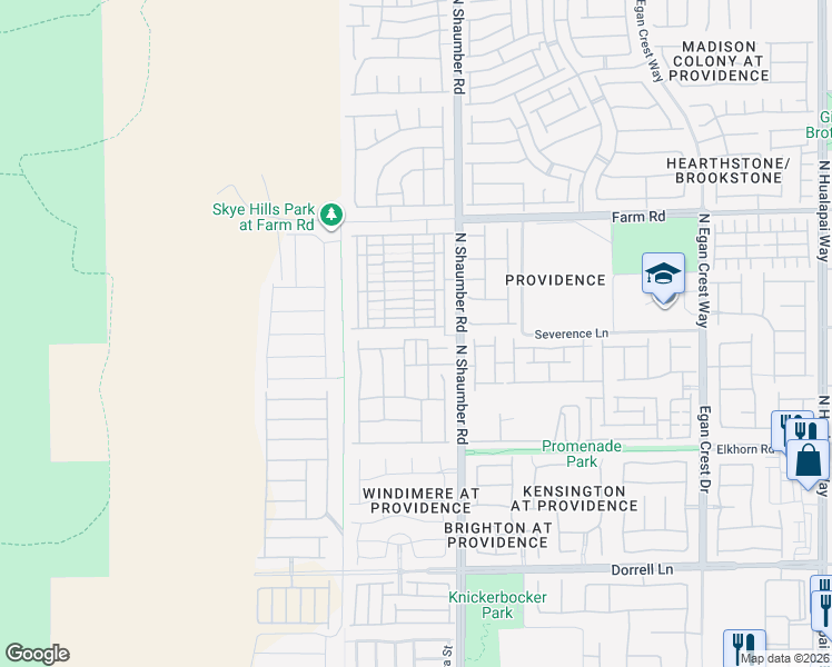 map of restaurants, bars, coffee shops, grocery stores, and more near 10729 Pearl River Avenue in Las Vegas