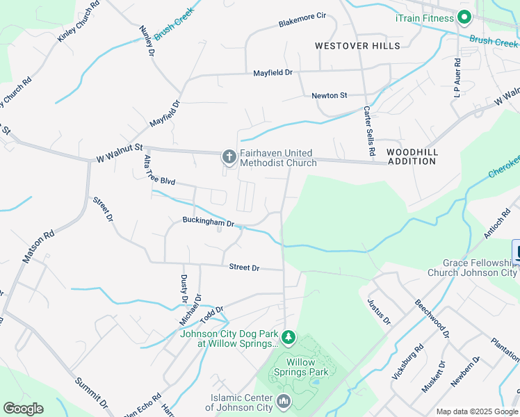 map of restaurants, bars, coffee shops, grocery stores, and more near 9 Hastings Court in Johnson City