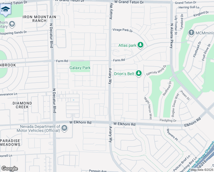 map of restaurants, bars, coffee shops, grocery stores, and more near 7444 Brody Meadows Street in North Las Vegas