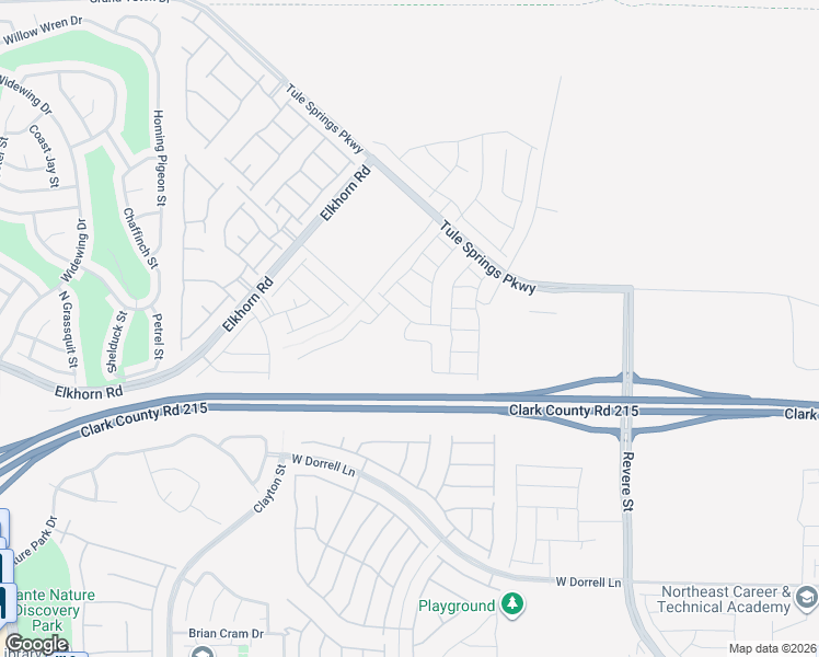 map of restaurants, bars, coffee shops, grocery stores, and more near 7418 Madelyn Bay Drive in North Las Vegas