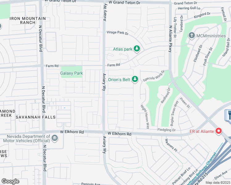 map of restaurants, bars, coffee shops, grocery stores, and more near 4216 Kibraney Avenue in North Las Vegas
