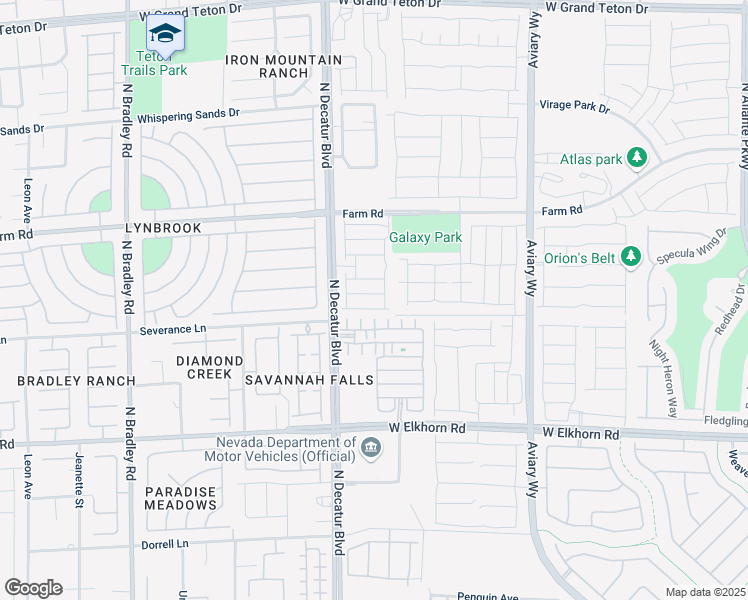 map of restaurants, bars, coffee shops, grocery stores, and more near 4645 Fuchsia Nights Avenue in North Las Vegas