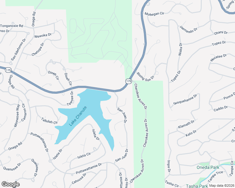 map of restaurants, bars, coffee shops, grocery stores, and more near 1 Kiniks Trail in Cherokee Village