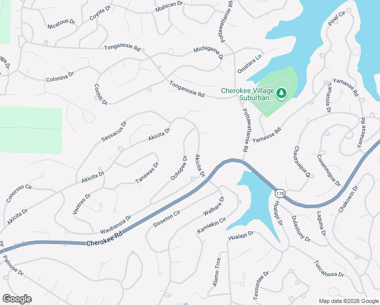 map of restaurants, bars, coffee shops, grocery stores, and more near in Cherokee Village