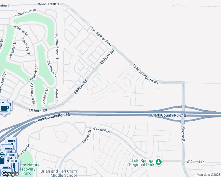 map of restaurants, bars, coffee shops, grocery stores, and more near in North Las Vegas