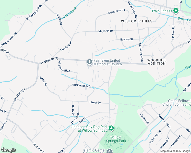 map of restaurants, bars, coffee shops, grocery stores, and more near 9 Hastings Court in Johnson City