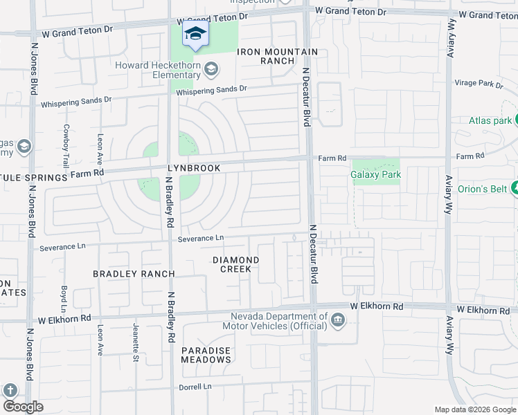 map of restaurants, bars, coffee shops, grocery stores, and more near 5016 Peaceful Pond Avenue in Las Vegas