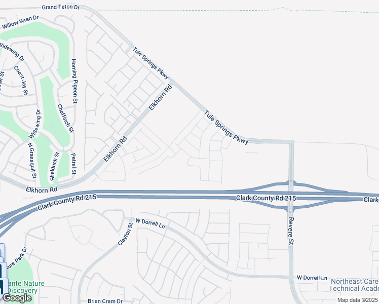 map of restaurants, bars, coffee shops, grocery stores, and more near 1426 Brianna Falls Drive in North Las Vegas