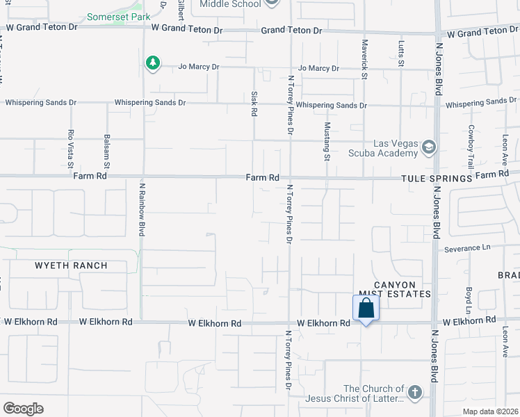 map of restaurants, bars, coffee shops, grocery stores, and more near 7465 North Torrey Pines Drive in Las Vegas