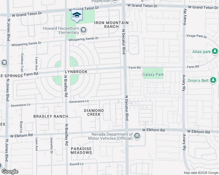 map of restaurants, bars, coffee shops, grocery stores, and more near 4912 Soaring Springs Avenue in Las Vegas