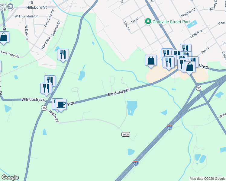 map of restaurants, bars, coffee shops, grocery stores, and more near 800 Mittenzwei Lane in Oxford