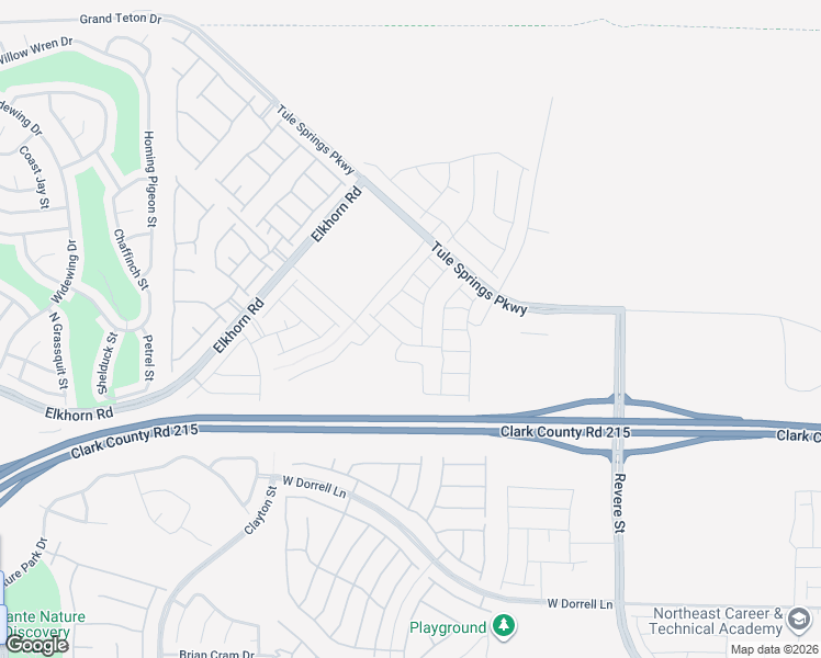 map of restaurants, bars, coffee shops, grocery stores, and more near 1405 Gable Falls Place in North Las Vegas