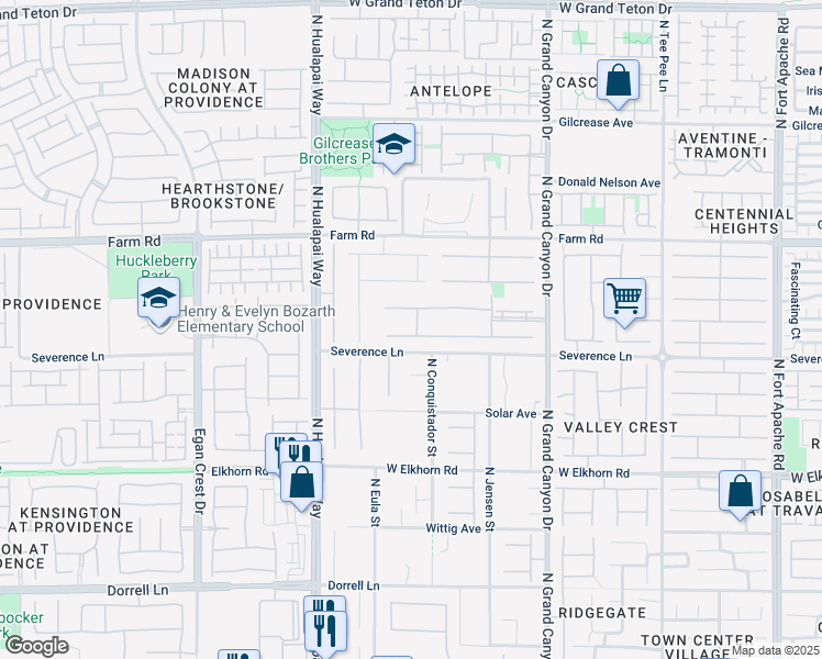 map of restaurants, bars, coffee shops, grocery stores, and more near 9843 Cathedral Pines Avenue in Las Vegas