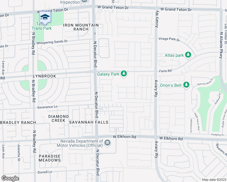map of restaurants, bars, coffee shops, grocery stores, and more near 4640 Frasers Owl Ave in North Las Vegas