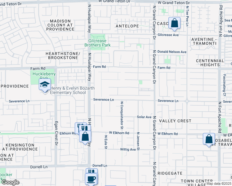 map of restaurants, bars, coffee shops, grocery stores, and more near 9843 Cathedral Pines Avenue in Las Vegas