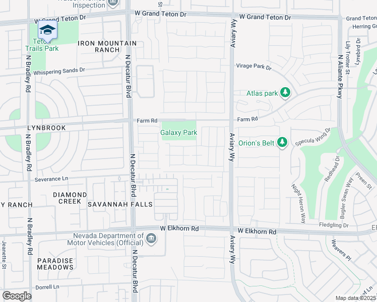 map of restaurants, bars, coffee shops, grocery stores, and more near 4471 Sapphire Moon Avenue in North Las Vegas