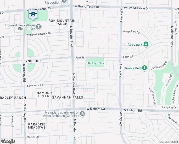map of restaurants, bars, coffee shops, grocery stores, and more near 7477 Onyx Star Street in North Las Vegas