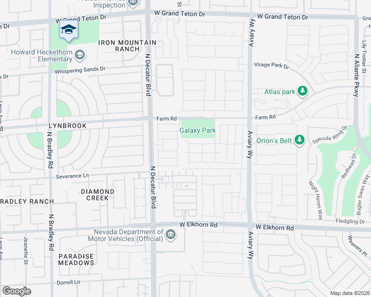 map of restaurants, bars, coffee shops, grocery stores, and more near 7477 Onyx Star Street in North Las Vegas