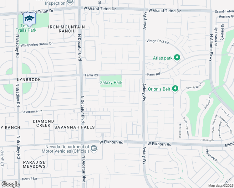 map of restaurants, bars, coffee shops, grocery stores, and more near 4471 Sapphire Moon Avenue in North Las Vegas