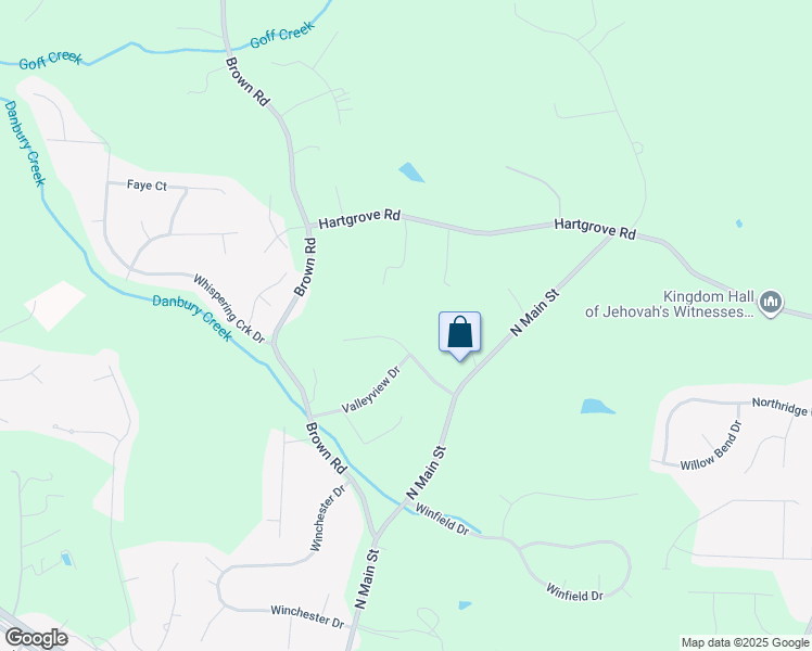 map of restaurants, bars, coffee shops, grocery stores, and more near 206 Pleasantview Drive in King