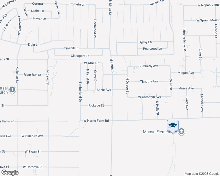 map of restaurants, bars, coffee shops, grocery stores, and more near 5260 North Linda Street in Pahrump
