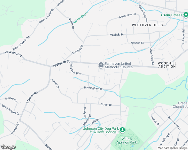 map of restaurants, bars, coffee shops, grocery stores, and more near 305 Alta Tree Boulevard in Johnson City