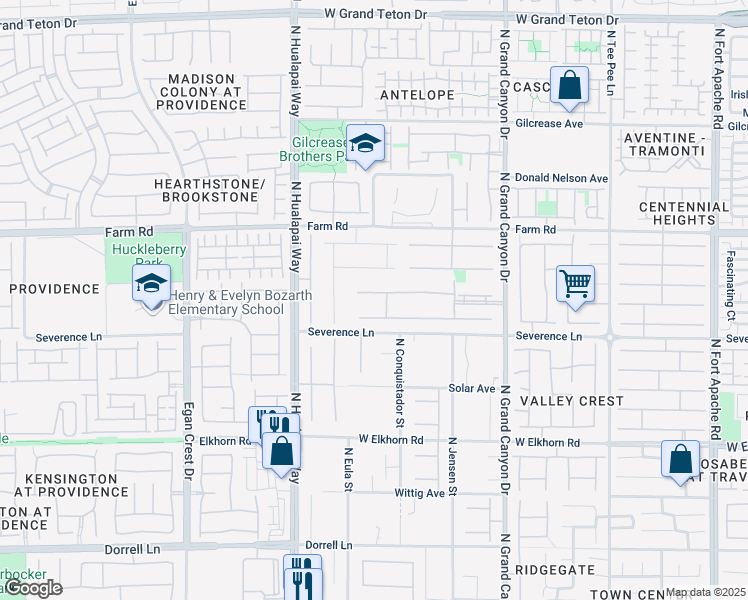 map of restaurants, bars, coffee shops, grocery stores, and more near 9843 Cathedral Pines Avenue in Las Vegas