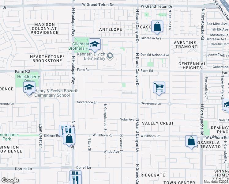 map of restaurants, bars, coffee shops, grocery stores, and more near 9747 Cathedral Pines Avenue in Las Vegas
