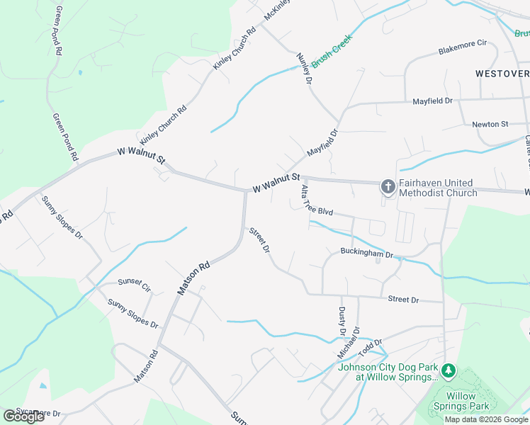 map of restaurants, bars, coffee shops, grocery stores, and more near 10 Garden Way in Johnson City