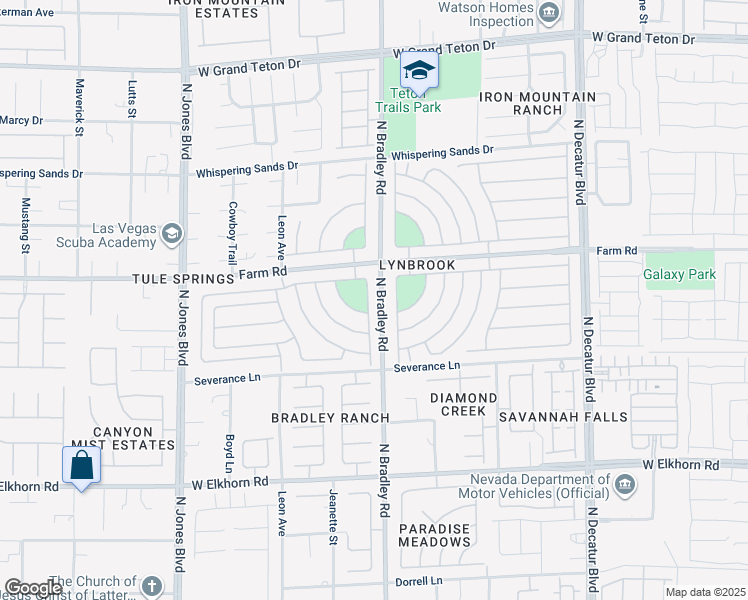 map of restaurants, bars, coffee shops, grocery stores, and more near 5511 Majestic Tide Avenue in Las Vegas