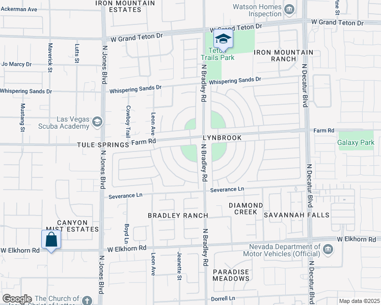 map of restaurants, bars, coffee shops, grocery stores, and more near 5511 Majestic Tide Avenue in Las Vegas